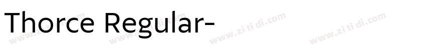 Thorce Regular字体转换